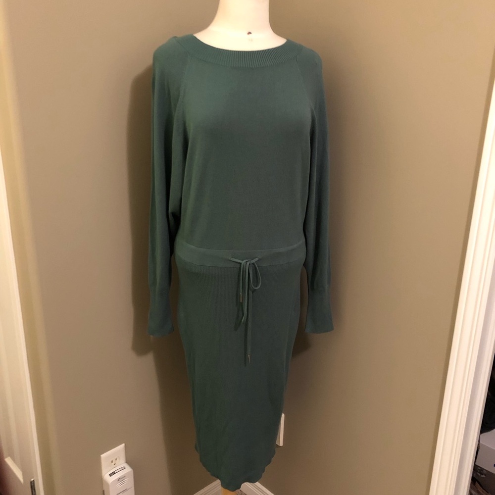 RW&CO. Green Long Sleeve Dress